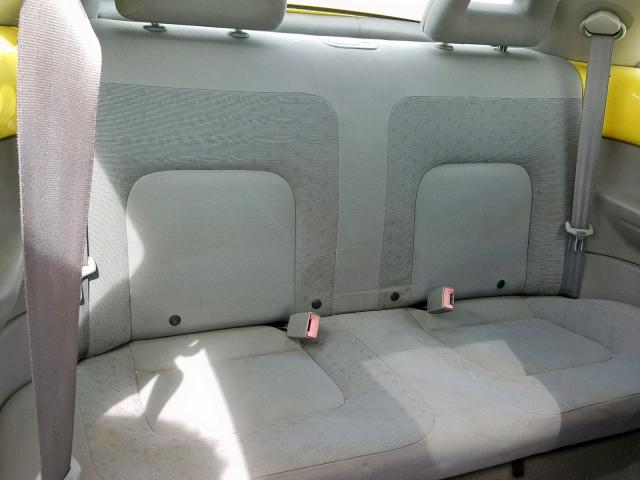 3VWCB21C02M405350 - 2002 VOLKSWAGEN NEW BEETLE YELLOW photo 6