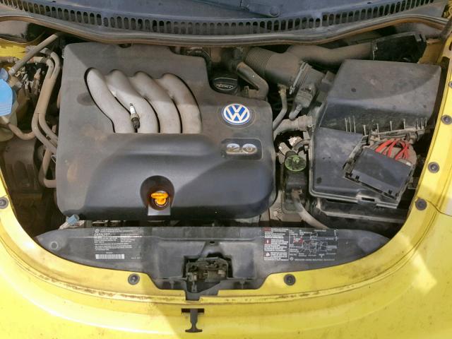 3VWCB21C02M405350 - 2002 VOLKSWAGEN NEW BEETLE YELLOW photo 7