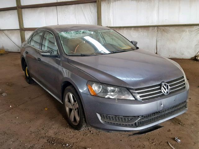 1VWBT7A35EC063972 - 2014 VOLKSWAGEN PASSAT SE GRAY photo 1