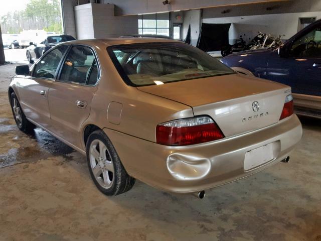 19UUA56683A011352 - 2003 ACURA 3.2TL BEIGE photo 3