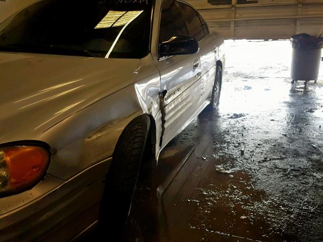 1G2NF52T41M662588 - 2001 PONTIAC GRAND AM S SILVER photo 9