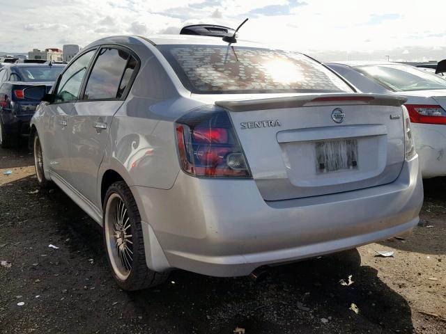 3N1AB6AP9CL686885 - 2012 NISSAN SENTRA 2.0 SILVER photo 3