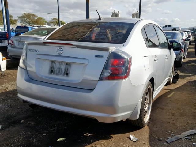 3N1AB6AP9CL686885 - 2012 NISSAN SENTRA 2.0 SILVER photo 4