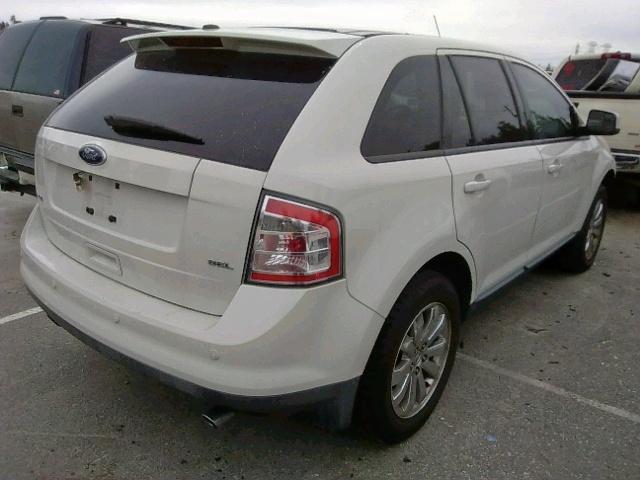 2FMDK3JC2ABB74993 - 2010 FORD EDGE SEL WHITE photo 4