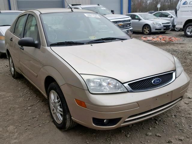 1FAHP34N77W211814 - 2007 FORD FOCUS ZX4 TAN photo 1