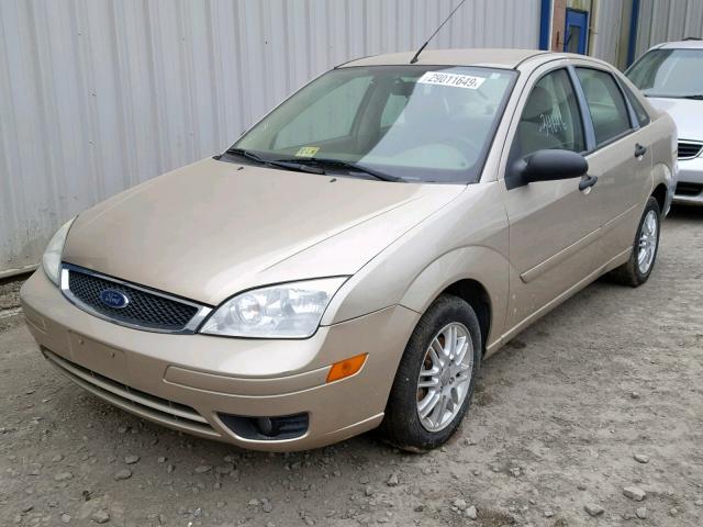 1FAHP34N77W211814 - 2007 FORD FOCUS ZX4 TAN photo 2