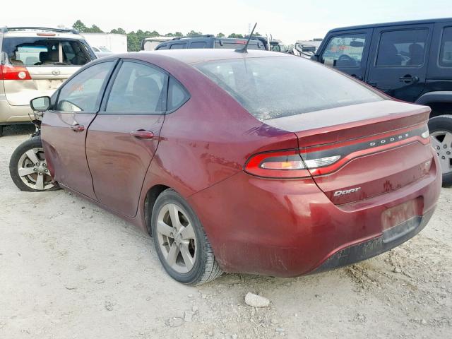 1C3CDFBB8FD351621 - 2015 DODGE DART SXT MAROON photo 3