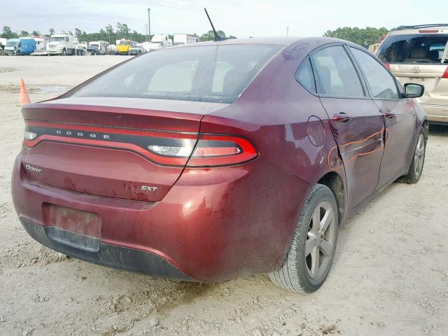 1C3CDFBB8FD351621 - 2015 DODGE DART SXT MAROON photo 4