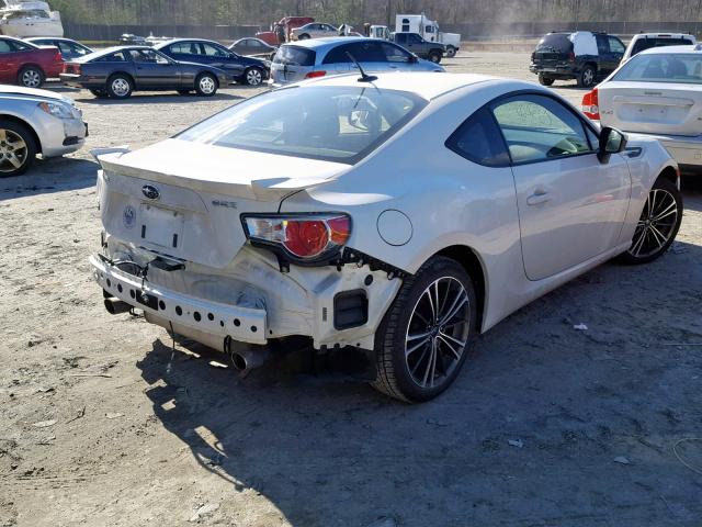 JF1ZCAC1XD2611470 - 2013 SUBARU BRZ 2.0 LI WHITE photo 4