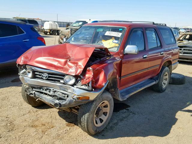 JT3VN39W6N8043593 - 1992 TOYOTA 4RUNNER VN MAROON photo 2