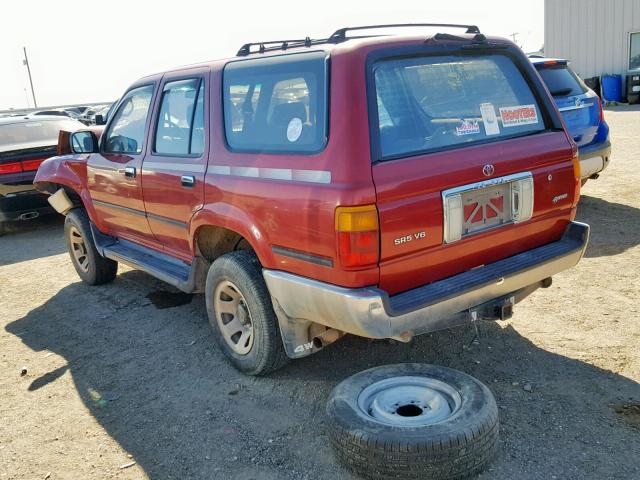 JT3VN39W6N8043593 - 1992 TOYOTA 4RUNNER VN MAROON photo 3