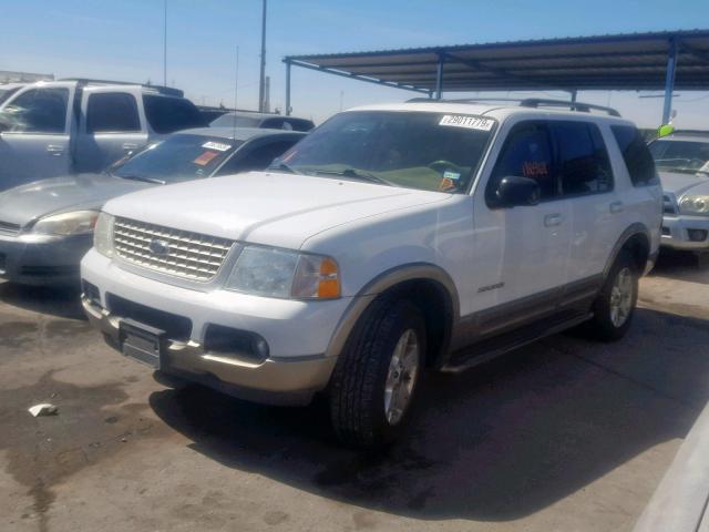 1FMDU74W74UC07086 - 2004 FORD EXPLORER E WHITE photo 2