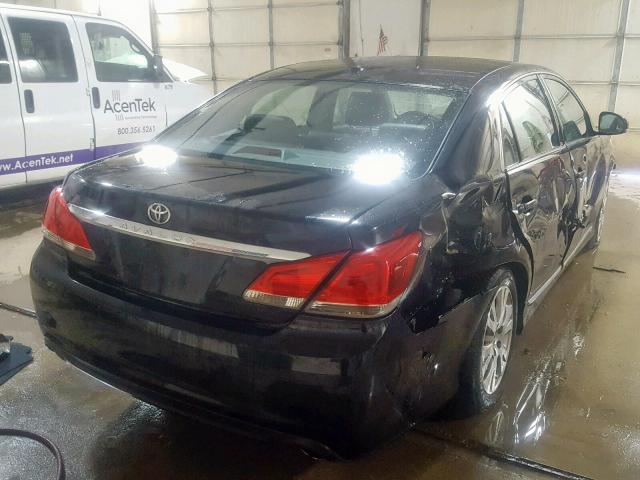 4T1BK3DB5BU436754 - 2011 TOYOTA AVALON BAS BLACK photo 4