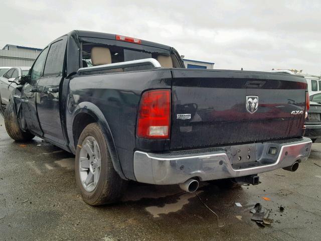 1C6RD7NT7CS239844 - 2012 DODGE RAM 1500 L BLACK photo 3