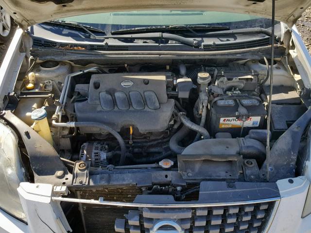 3N1AB61E27L691365 - 2007 NISSAN SENTRA 2.0 WHITE photo 7