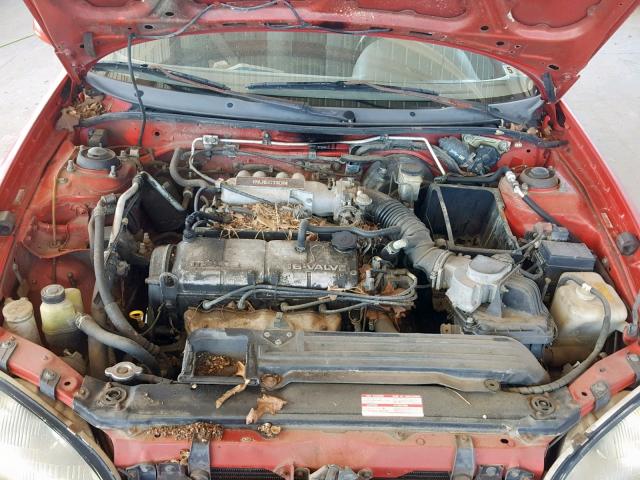 JM1EC4315N0100157 - 1992 MAZDA MX-3 RED photo 7