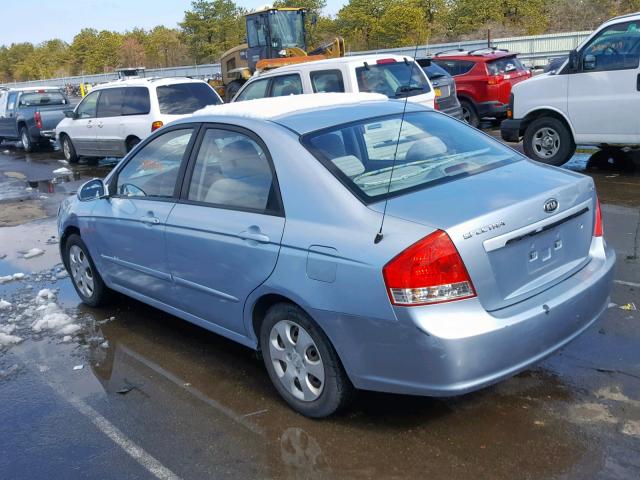 KNAFE121485558565 - 2008 KIA SPECTRA EX BLUE photo 3