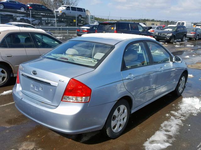 KNAFE121485558565 - 2008 KIA SPECTRA EX BLUE photo 4