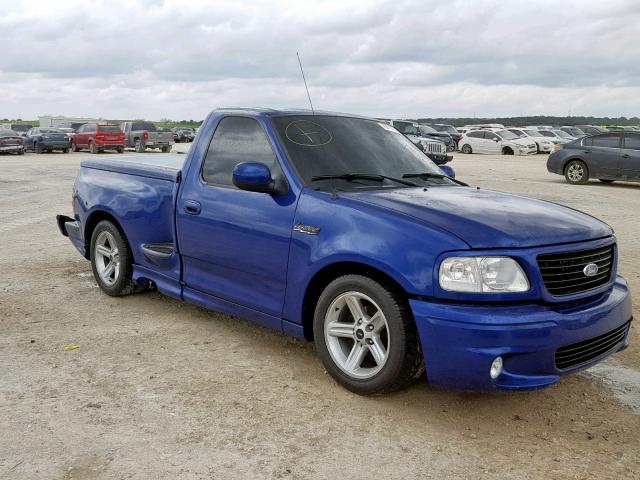 2FTRF07314CA40074 - 2004 FORD F150 SVT L BLUE photo 1