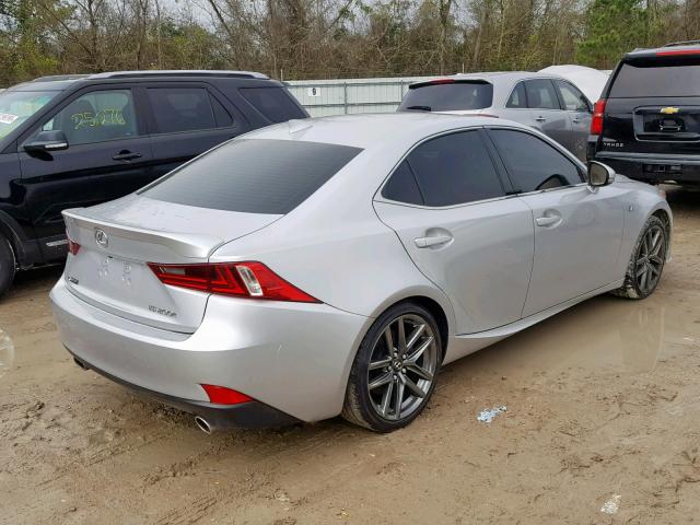 JTHBA1D22G5005977 - 2016 LEXUS IS 200T SILVER photo 4