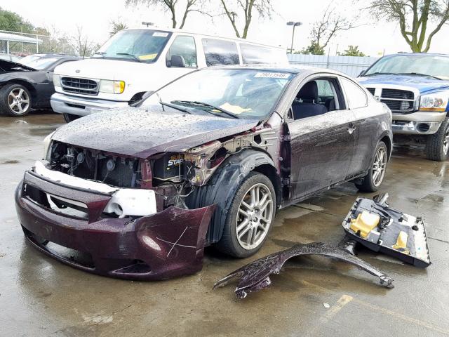 JTKDE167680222138 - 2008 TOYOTA SCION TC შავი ფოტო 2