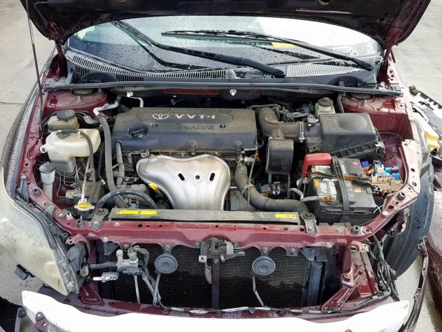 JTKDE167680222138 - 2008 TOYOTA SCION TC შავი ფოტო 7