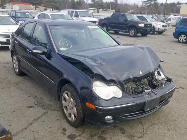 WDBRF84J65F624427 - 2005 MERCEDES-BENZ C 320 4MAT BLACK photo 1