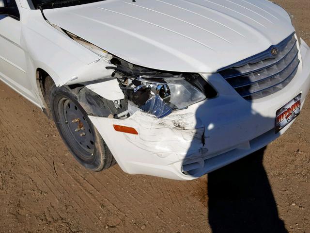 1C3LC46K98N174561 - 2008 CHRYSLER SEBRING LX WHITE photo 9