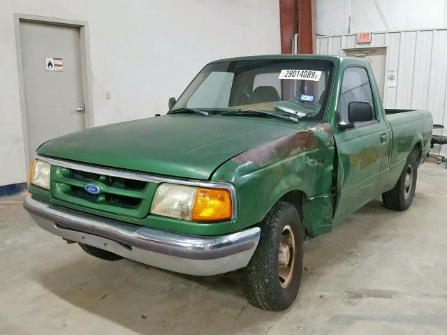 1FTCR10A6SPA51370 - 1995 FORD RANGER GREEN photo 2