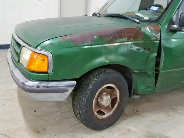 1FTCR10A6SPA51370 - 1995 FORD RANGER GREEN photo 9