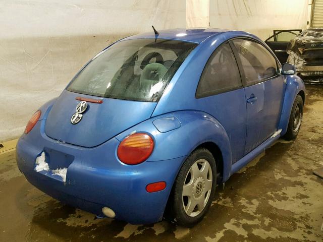 3VWCB21C61M440585 - 2001 VOLKSWAGEN NEW BEETLE Blau Foto 4