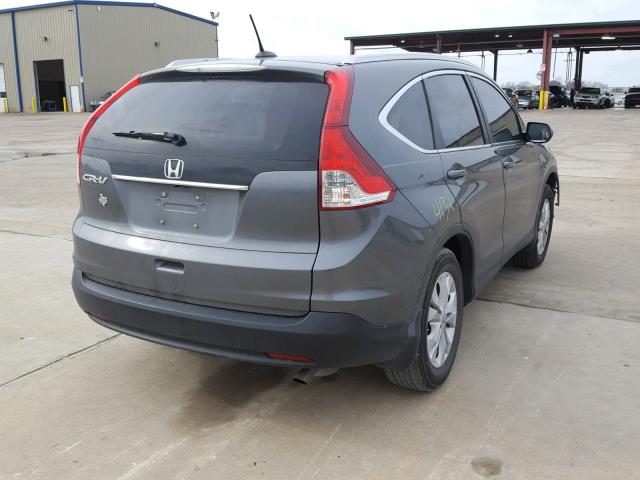 2HKRM3H7XDH503557 - 2013 HONDA CR-V EXL GRAY photo 4