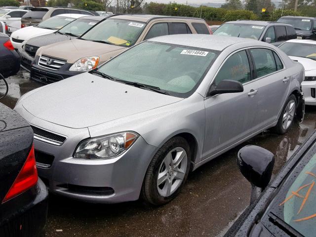 1G1ZB5E11BF116171 - 2011 CHEVROLET MALIBU LS SILVER photo 2
