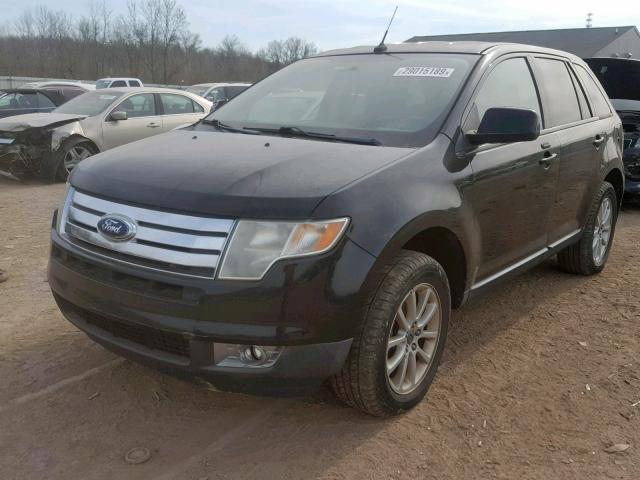 2FMDK38C47BB51097 - 2007 FORD EDGE SEL BLACK photo 2