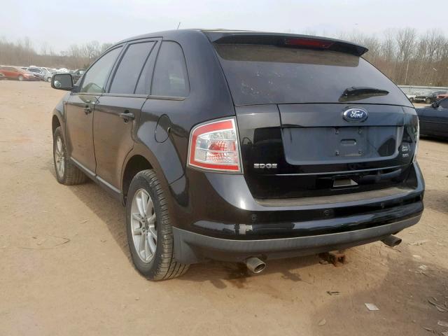 2FMDK38C47BB51097 - 2007 FORD EDGE SEL BLACK photo 3