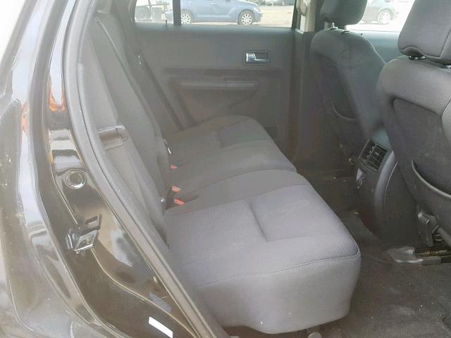 2FMDK38C47BB51097 - 2007 FORD EDGE SEL BLACK photo 6