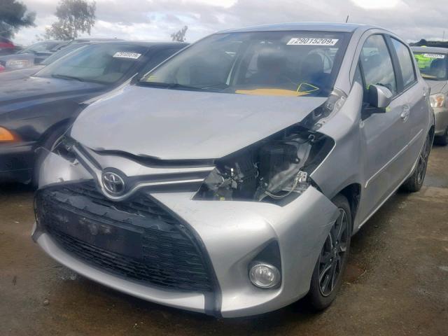 VNKKTUD37GA059294 - 2016 TOYOTA YARIS L SILVER photo 2