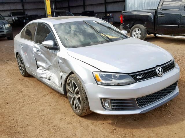 3VW4T7AJ2EM392425 - 2014 VOLKSWAGEN JETTA GLI SILVER photo 1