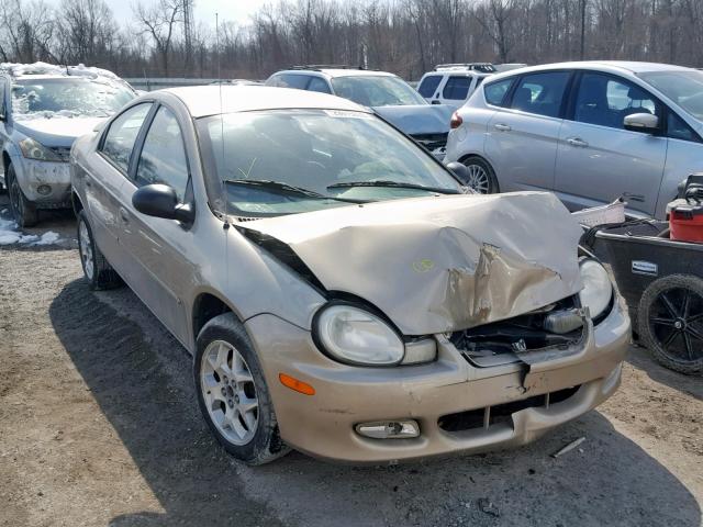 1B3ES56C22D570321 - 2002 DODGE NEON ES GOLD photo 1