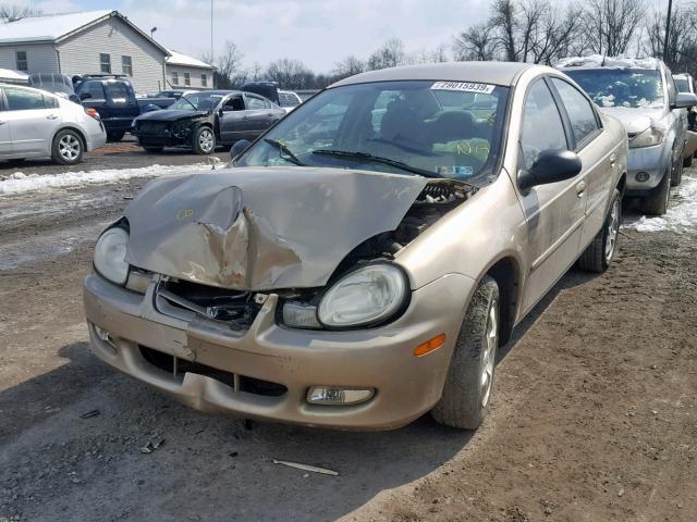 1B3ES56C22D570321 - 2002 DODGE NEON ES GOLD photo 2