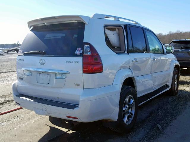 JTJBT20X480159024 - 2008 LEXUS GX 470 WHITE photo 4