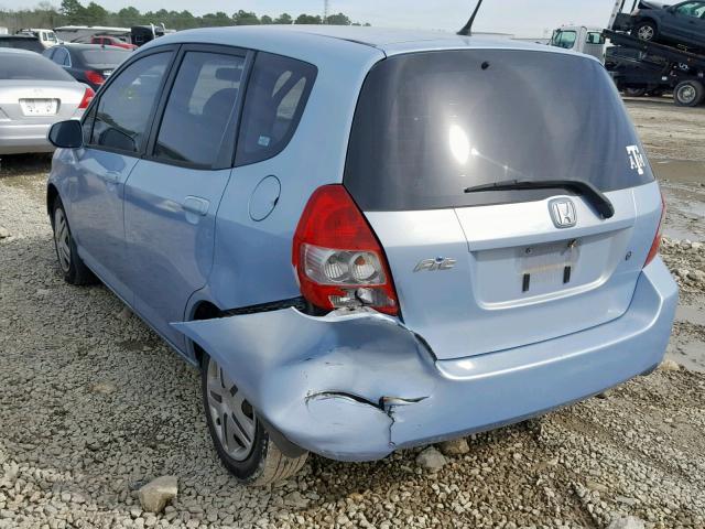 JHMGD38408S066011 - 2008 HONDA FIT BLUE photo 3