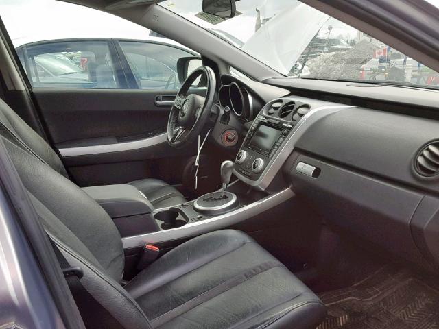 JM3ER293070100122 - 2007 MAZDA CX-7 SILVER photo 5