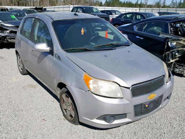 KL1TD66E09B338885 - 2009 CHEVROLET AVEO LS SILVER photo 1