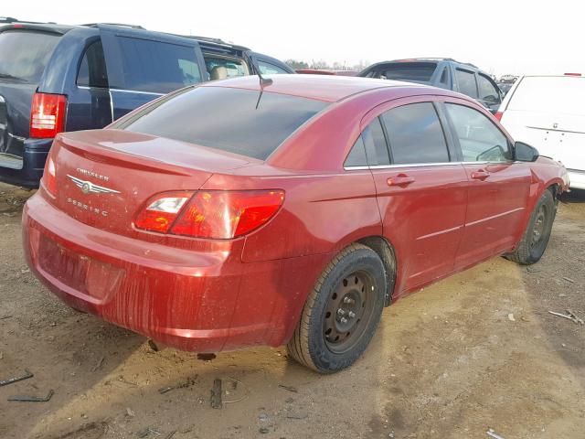 1C3LC46B29N521018 - 2009 CHRYSLER SEBRING LX RED photo 4