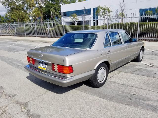 WDBCA35E7KA479383 - 1989 MERCEDES-BENZ 420 SEL TAN photo 4