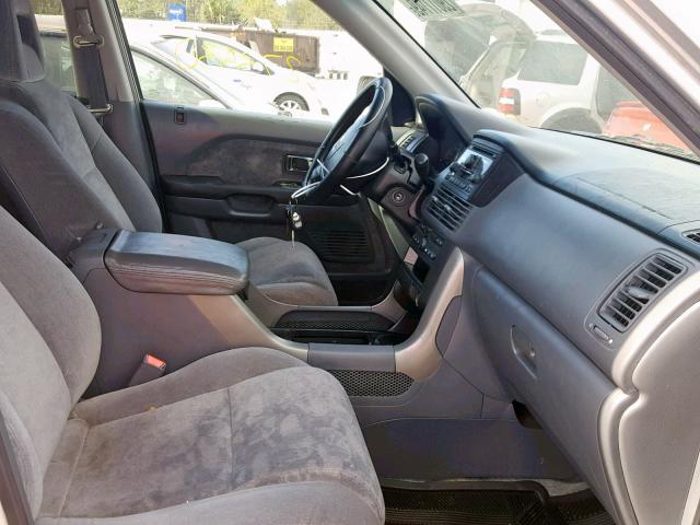 2HKYF18484H503511 - 2004 HONDA PILOT EX SILVER photo 5