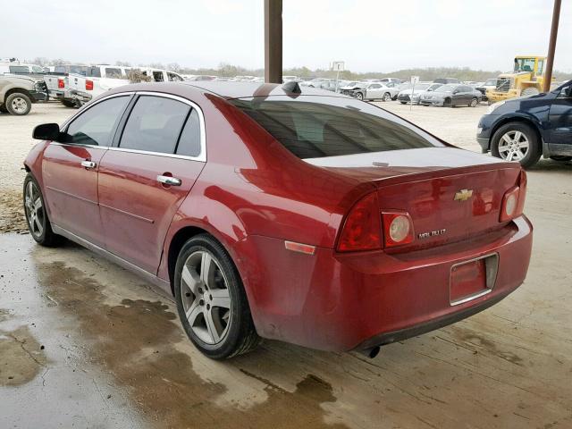 1G1ZC5E0XCF254927 - 2012 CHEVROLET MALIBU 1LT 红色 照片 3