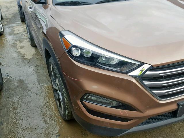 KM8J3CA21GU062356 - 2016 HYUNDAI TUCSON LIM BROWN photo 9