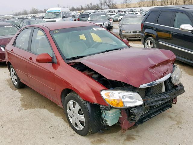 KNAFE221695620703 - 2009 KIA SPECTRA EX BURGUNDY photo 1